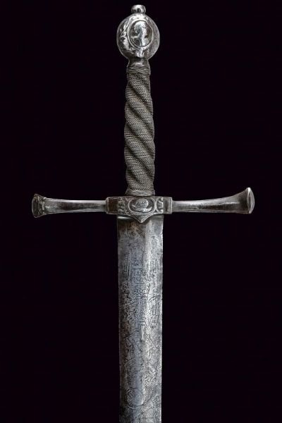 Interessante spada con lama incisa  - Asta Rare Armi Antiche e Armature da Tutto il Mondo - Associazione Nazionale - Case d'Asta italiane