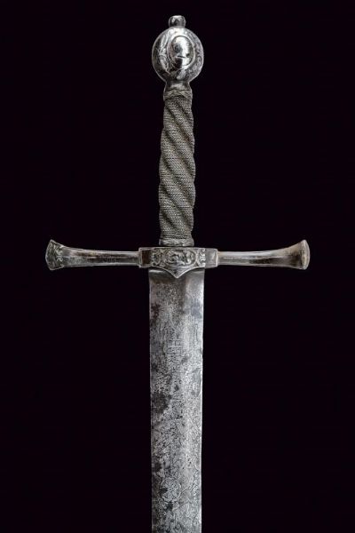 Interessante spada con lama incisa  - Asta Rare Armi Antiche e Armature da Tutto il Mondo - Associazione Nazionale - Case d'Asta italiane