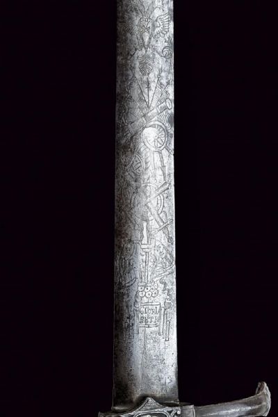 Interessante spada con lama incisa  - Asta Rare Armi Antiche e Armature da Tutto il Mondo - Associazione Nazionale - Case d'Asta italiane