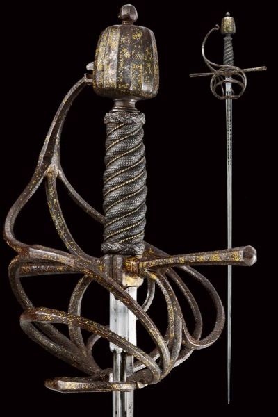 Magnifica spada da lato a tre ponti  - Asta Rare Armi Antiche e Armature da Tutto il Mondo - Associazione Nazionale - Case d'Asta italiane