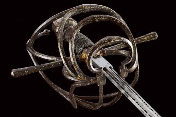 Magnifica spada da lato a tre ponti  - Asta Rare Armi Antiche e Armature da Tutto il Mondo - Associazione Nazionale - Case d'Asta italiane