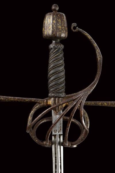 Magnifica spada da lato a tre ponti  - Asta Rare Armi Antiche e Armature da Tutto il Mondo - Associazione Nazionale - Case d'Asta italiane
