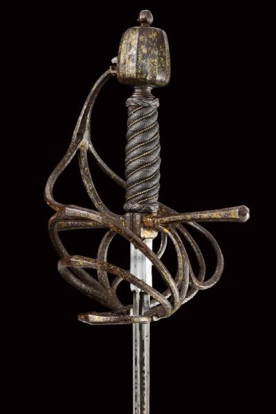 Magnifica spada da lato a tre ponti  - Asta Rare Armi Antiche e Armature da Tutto il Mondo - Associazione Nazionale - Case d'Asta italiane