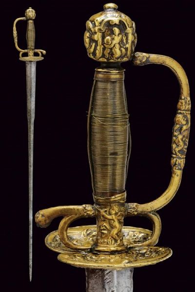 Spadino  - Asta Rare Armi Antiche e Armature da Tutto il Mondo - Associazione Nazionale - Case d'Asta italiane