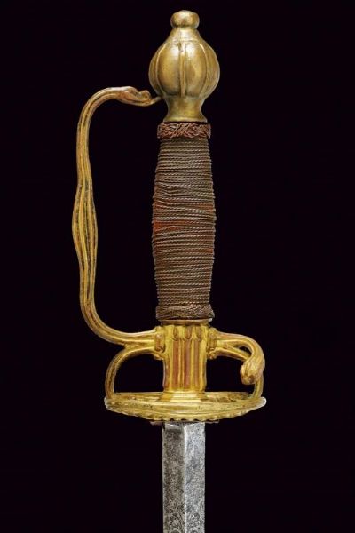 Spadino con interessante  lama incisa  - Asta Rare Armi Antiche e Armature da Tutto il Mondo - Associazione Nazionale - Case d'Asta italiane