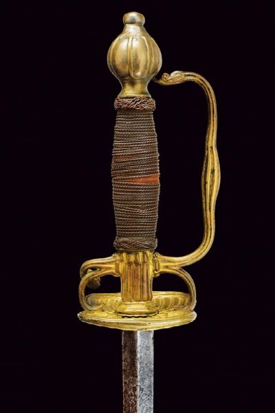 Spadino con interessante  lama incisa  - Asta Rare Armi Antiche e Armature da Tutto il Mondo - Associazione Nazionale - Case d'Asta italiane