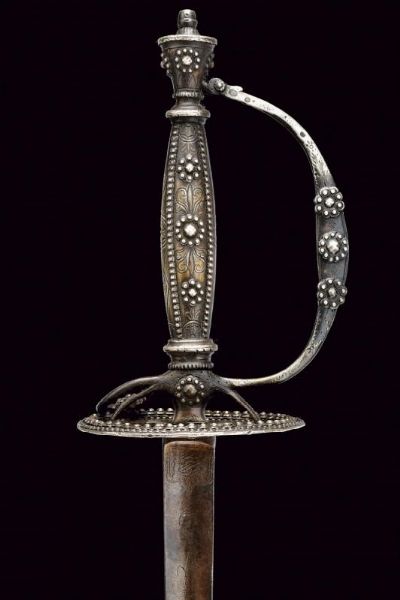 Bello spadino con fornimenti in argento  - Asta Rare Armi Antiche e Armature da Tutto il Mondo - Associazione Nazionale - Case d'Asta italiane