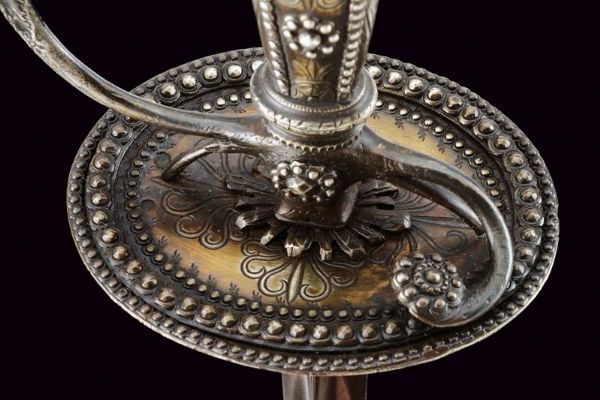 Bello spadino con fornimenti in argento  - Asta Rare Armi Antiche e Armature da Tutto il Mondo - Associazione Nazionale - Case d'Asta italiane