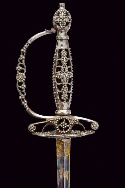 Finissimo spadino con fodero  - Asta Rare Armi Antiche e Armature da Tutto il Mondo - Associazione Nazionale - Case d'Asta italiane