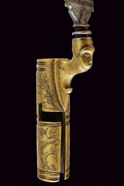 Bella baionetta da caccia incisa con lama traforata  - Asta Rare Armi Antiche e Armature da Tutto il Mondo - Associazione Nazionale - Case d'Asta italiane