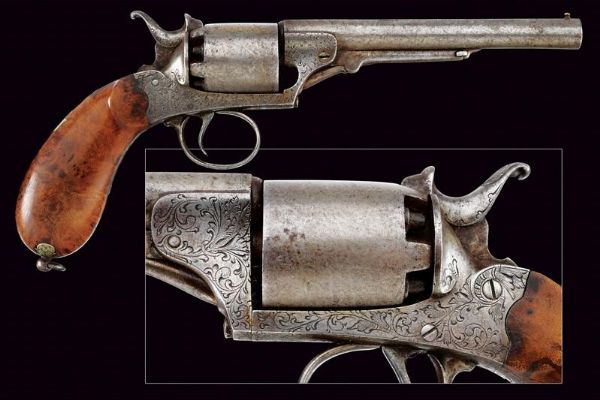 Revolver a luminello firmato F. De Luca  - Asta Rare Armi Antiche e Armature da Tutto il Mondo - Associazione Nazionale - Case d'Asta italiane
