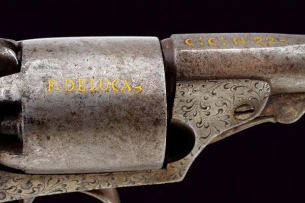 Revolver a luminello firmato F. De Luca  - Asta Rare Armi Antiche e Armature da Tutto il Mondo - Associazione Nazionale - Case d'Asta italiane