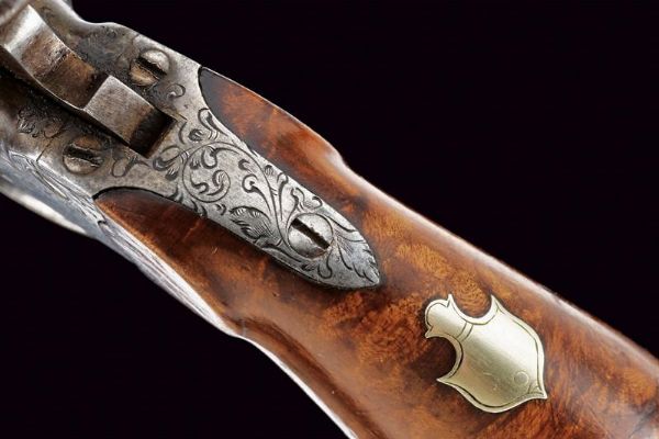 Revolver a luminello firmato F. De Luca  - Asta Rare Armi Antiche e Armature da Tutto il Mondo - Associazione Nazionale - Case d'Asta italiane