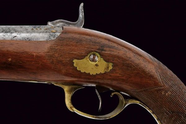 Pistola a luminello con raro sistema  - Asta Rare Armi Antiche e Armature da Tutto il Mondo - Associazione Nazionale - Case d'Asta italiane