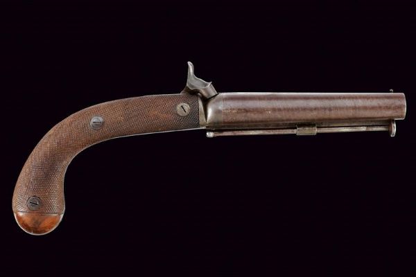 Elegante pistola a luminello a due canne di S. Merolla  - Asta Rare Armi Antiche e Armature da Tutto il Mondo - Associazione Nazionale - Case d'Asta italiane