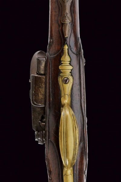 Pistola a pietra focaia alla micheletta a pietra focaia di Visconti e Penza  - Asta Rare Armi Antiche e Armature da Tutto il Mondo - Associazione Nazionale - Case d'Asta italiane