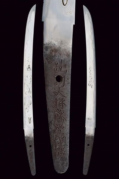 Wakizashi in shirasaya, mei: Dewa Daijo Fujiwara Kunimichi  - Asta Rare Armi Antiche e Armature da Tutto il Mondo - Associazione Nazionale - Case d'Asta italiane