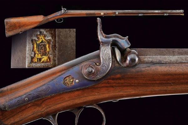 Fucile a luminello firmato Mazza  - Asta Rare Armi Antiche e Armature da Tutto il Mondo - Associazione Nazionale - Case d'Asta italiane