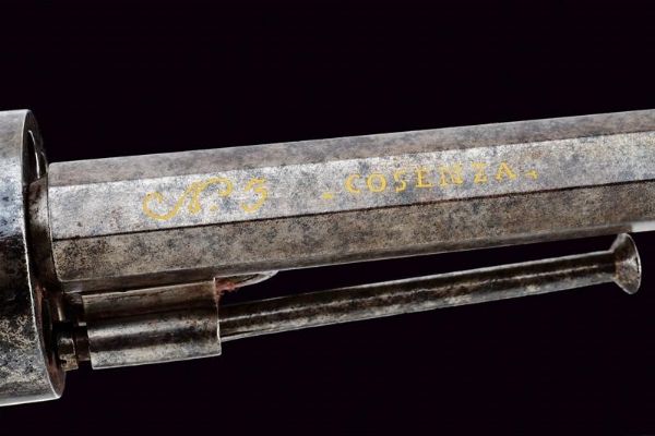 Raro fucile revolver a percussione centrale firmato F. De Luca  - Asta Rare Armi Antiche e Armature da Tutto il Mondo - Associazione Nazionale - Case d'Asta italiane