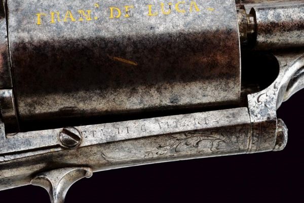 Raro fucile revolver a percussione centrale firmato F. De Luca  - Asta Rare Armi Antiche e Armature da Tutto il Mondo - Associazione Nazionale - Case d'Asta italiane