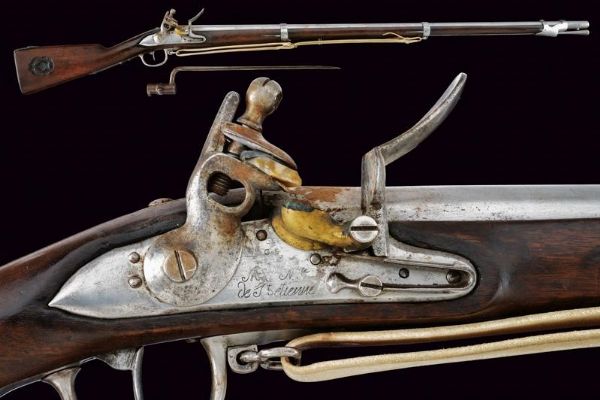 Fucile a pietra focaia da fanteria con baionetta  - Asta Rare Armi Antiche e Armature da Tutto il Mondo - Associazione Nazionale - Case d'Asta italiane