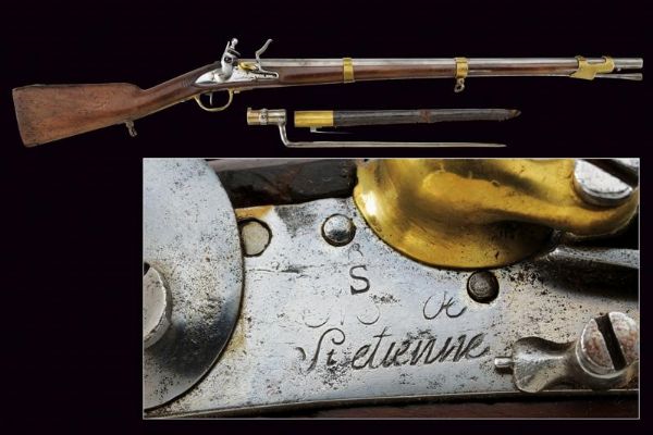 Moschettone sul tipo dei granatieri a cavallo della guardia consulare, con baionetta  - Asta Rare Armi Antiche e Armature da Tutto il Mondo - Associazione Nazionale - Case d'Asta italiane