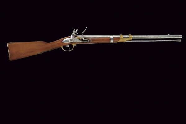 Raro moschettone a pietra sul tipo del Mod. 1786 da ussari  - Asta Rare Armi Antiche e Armature da Tutto il Mondo - Associazione Nazionale - Case d'Asta italiane