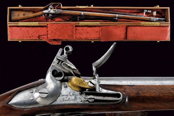 Fucile a pietra focaia AN IX con baionetta  - Asta Rare Armi Antiche e Armature da Tutto il Mondo - Associazione Nazionale - Case d'Asta italiane