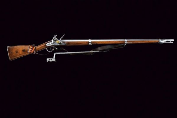 Fucile a pietra focaia AN IX con baionetta  - Asta Rare Armi Antiche e Armature da Tutto il Mondo - Associazione Nazionale - Case d'Asta italiane