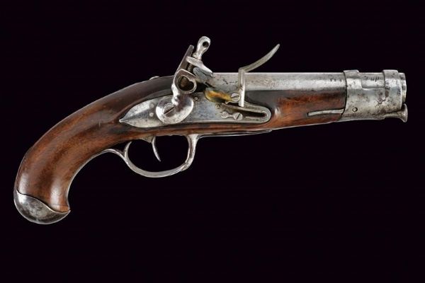 Pistola a pietra focaia da gendarmeria  - Asta Rare Armi Antiche e Armature da Tutto il Mondo - Associazione Nazionale - Case d'Asta italiane