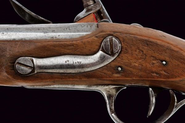 Pistola a pietra focaia da gendarmeria mod. AN 9  - Asta Rare Armi Antiche e Armature da Tutto il Mondo - Associazione Nazionale - Case d'Asta italiane