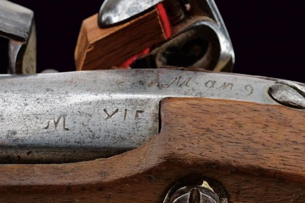 Pistola a pietra focaia da gendarmeria mod. AN 9  - Asta Rare Armi Antiche e Armature da Tutto il Mondo - Associazione Nazionale - Case d'Asta italiane