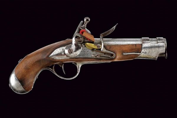 Pistola a pietra focaia da gendarmeria mod. AN 9  - Asta Rare Armi Antiche e Armature da Tutto il Mondo - Associazione Nazionale - Case d'Asta italiane