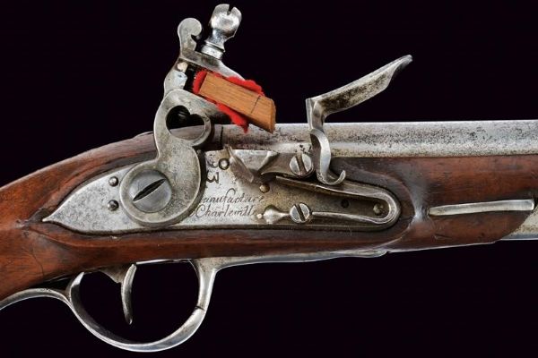 Pistola a pietra focaia Mod. 1770 da Marechaussee  - Asta Rare Armi Antiche e Armature da Tutto il Mondo - Associazione Nazionale - Case d'Asta italiane