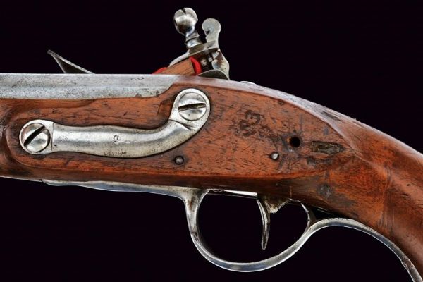 Pistola a pietra focaia Mod. 1770 da Marechaussee  - Asta Rare Armi Antiche e Armature da Tutto il Mondo - Associazione Nazionale - Case d'Asta italiane
