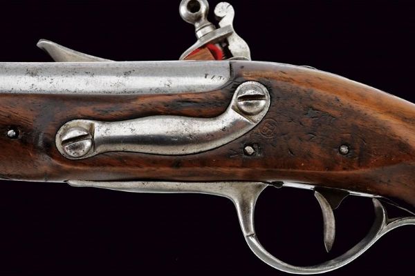 Pistola a pietra focaia da gendarmeria mod. AN 9  - Asta Rare Armi Antiche e Armature da Tutto il Mondo - Associazione Nazionale - Case d'Asta italiane