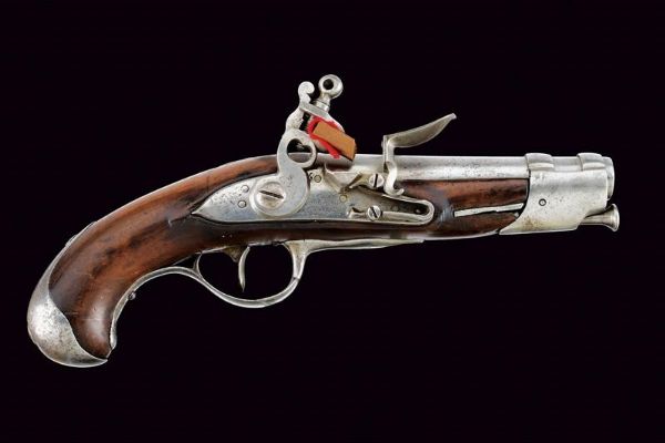 Pistola a pietra focaia da gendarmeria mod. AN 9  - Asta Rare Armi Antiche e Armature da Tutto il Mondo - Associazione Nazionale - Case d'Asta italiane