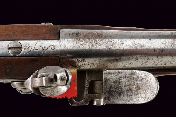 Pistola a pietra focaia Mod. 1763-66  - Asta Rare Armi Antiche e Armature da Tutto il Mondo - Associazione Nazionale - Case d'Asta italiane