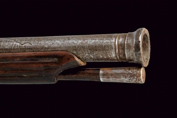 Raro archibugio a miccia con canna turca  - Asta Rare Armi Antiche e Armature da Tutto il Mondo - Associazione Nazionale - Case d'Asta italiane