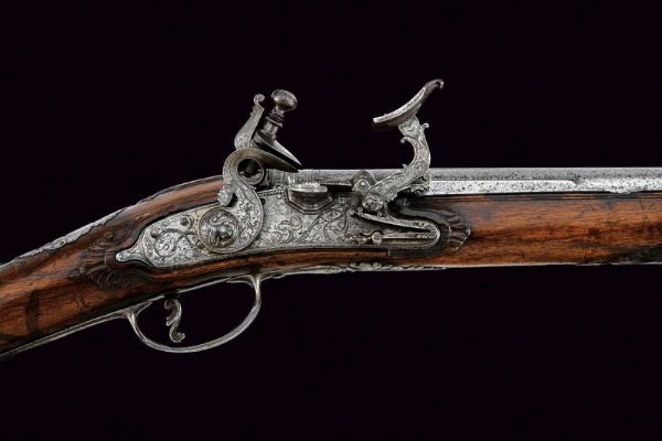 Interessante fucile alla fiorentina di Zanotti  - Asta Rare Armi Antiche e Armature da Tutto il Mondo - Associazione Nazionale - Case d'Asta italiane