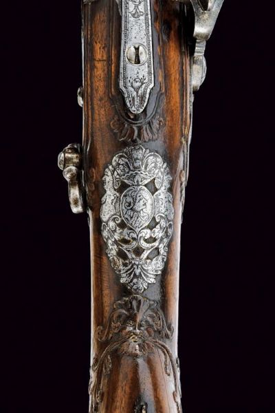Interessante fucile alla fiorentina di Zanotti  - Asta Rare Armi Antiche e Armature da Tutto il Mondo - Associazione Nazionale - Case d'Asta italiane