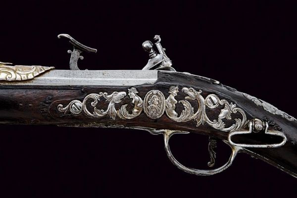 Bellissimo fucile alla fiorentina di Giuseppe Guardiani  - Asta Rare Armi Antiche e Armature da Tutto il Mondo - Associazione Nazionale - Case d'Asta italiane