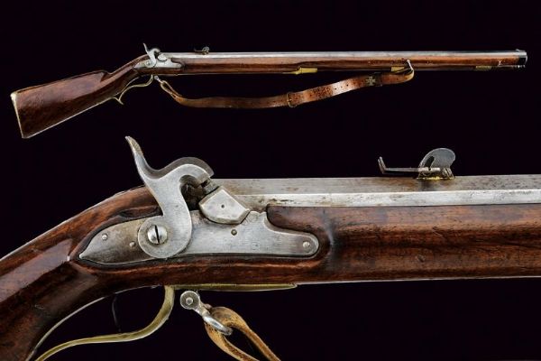 Fucile ridotto a luminello da tiro  - Asta Rare Armi Antiche e Armature da Tutto il Mondo - Associazione Nazionale - Case d'Asta italiane