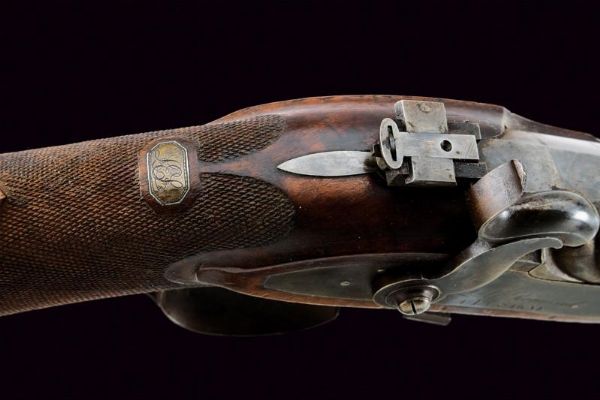 Fucile da tiro a luminello tipo cantonale firmato L. C. Perrenoud  - Asta Rare Armi Antiche e Armature da Tutto il Mondo - Associazione Nazionale - Case d'Asta italiane