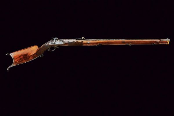 Fucile da tiro a luminello tipo cantonale firmato L. C. Perrenoud  - Asta Rare Armi Antiche e Armature da Tutto il Mondo - Associazione Nazionale - Case d'Asta italiane