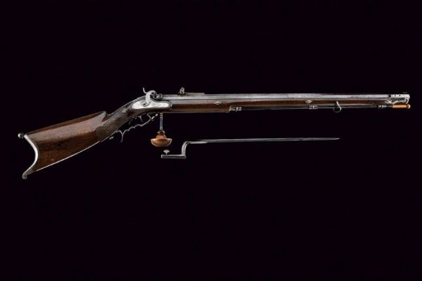 Fucile da tiro a luminello con baionetta di Bristlen e Siber  - Asta Rare Armi Antiche e Armature da Tutto il Mondo - Associazione Nazionale - Case d'Asta italiane