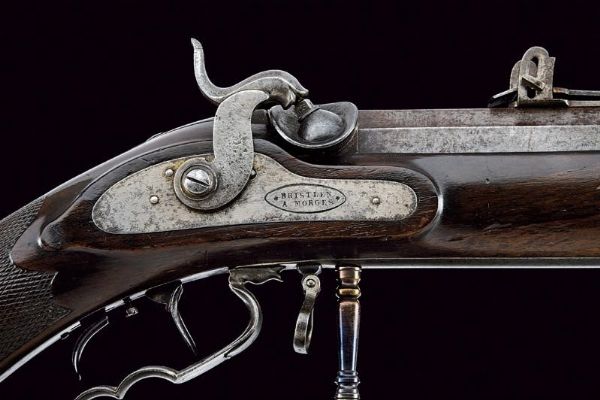 Fucile da tiro a luminello con baionetta di Bristlen e Siber  - Asta Rare Armi Antiche e Armature da Tutto il Mondo - Associazione Nazionale - Case d'Asta italiane