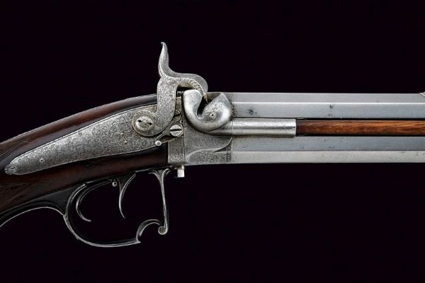 Sovrapposto a luminello firmato Pirko  - Asta Rare Armi Antiche e Armature da Tutto il Mondo - Associazione Nazionale - Case d'Asta italiane