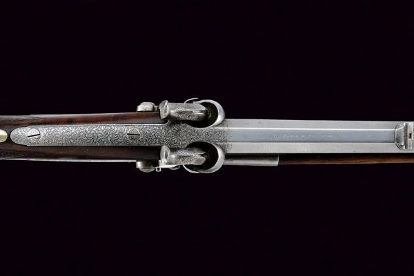 Sovrapposto a luminello firmato Pirko  - Asta Rare Armi Antiche e Armature da Tutto il Mondo - Associazione Nazionale - Case d'Asta italiane