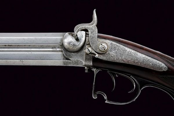 Sovrapposto a luminello firmato Pirko  - Asta Rare Armi Antiche e Armature da Tutto il Mondo - Associazione Nazionale - Case d'Asta italiane